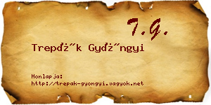 Trepák Gyöngyi névjegykártya