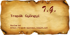 Trepák Gyöngyi névjegykártya